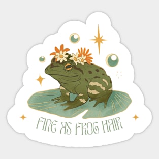 Fine As Frog Hair Sticker